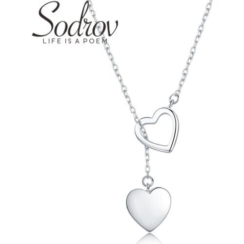 2021 New Heart Silver Necklace Sterling Silver Design Fine Jewelry Trendy Engagement Necklaces for Women Wedding Pendants