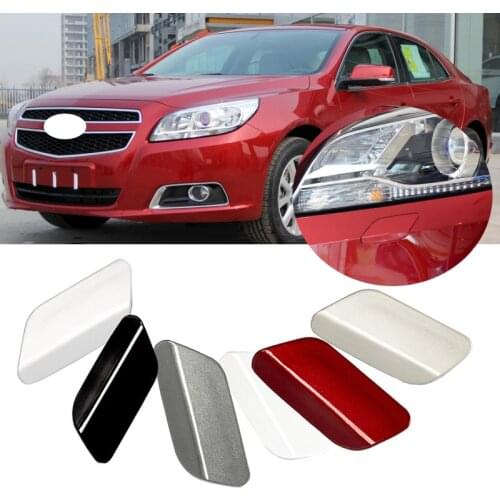 Roavia For Chevrolet Malibu 2012 2013 2014 2015 Car Headlight Washer Jet Cover Primed Caps Auto Bumper Headlamp Cap Lid Hood