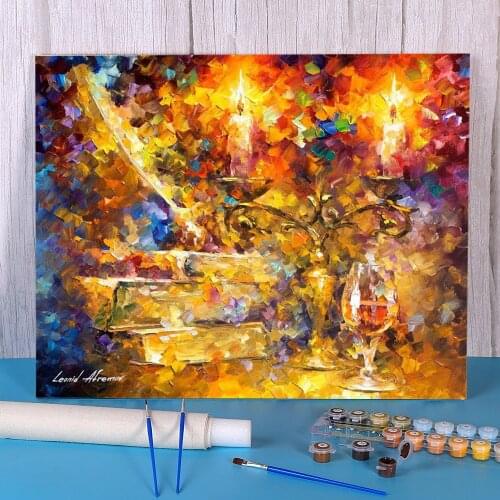 Old Thoughts Coloring By Numbers Painting Complete Kit Acrylic Paints 40*50 Oil Painting Handmade For Children For Wholesale