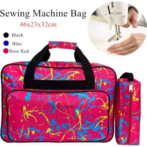 3Colors Sewing Machine Storage Bag Tote Multifunctional Portable Travel Home Organizer Bag For Sewing Accessories With Pen Bag
