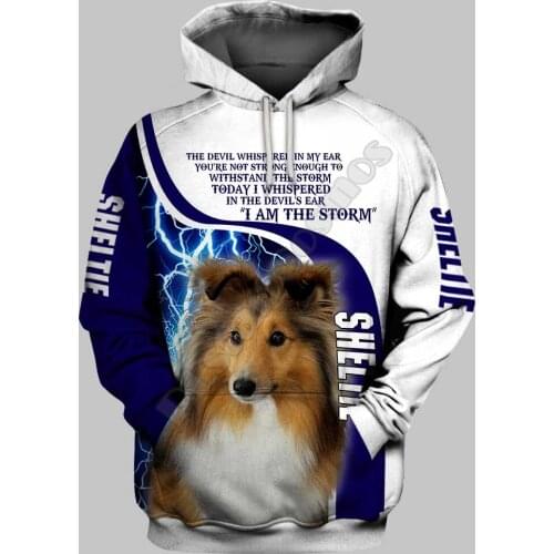 Sheltie 3D Printed Hoodies Funny Pullover Men For Women Funny Sweatshirts Animal Sweater Drop Shipping 02