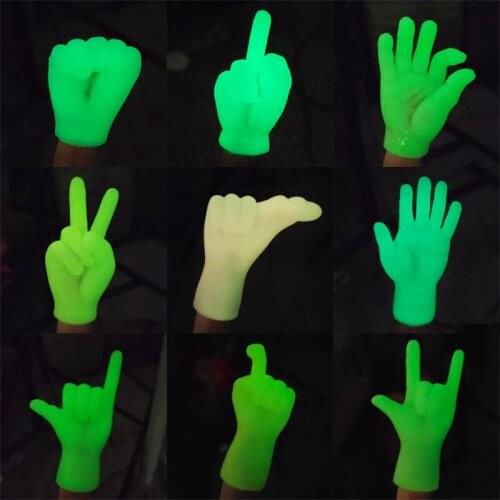 Y3NF Small Hand Finger Puppets Children Party Gesture Finger Hood Halloween Party Favors for Kids