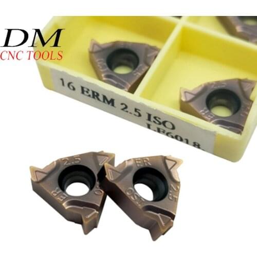 10pcs 16ERM 2.5ISO LF6018 Carbide Threading Inserts Universal type Cutting tool