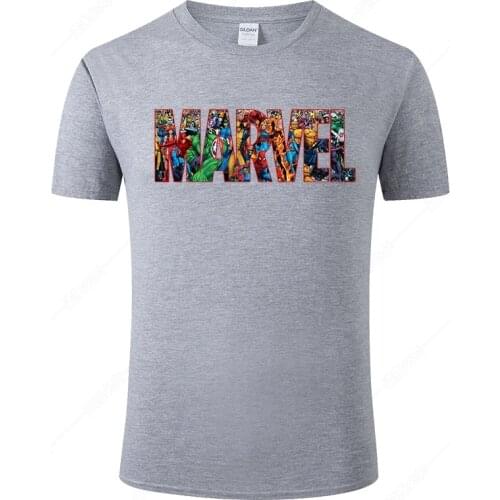 2021 Summer Marvel Print T shirt Men Women Tops Casual Brand T-shirt Fashion Cotton Short Sleeve Cool Tee Unisex Clothing J37