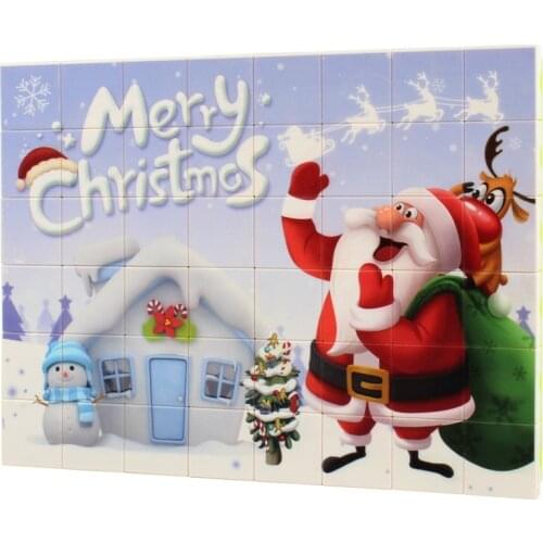 48PCS 3D Jigsaw Cubes Puzzlesd Animal Plastic Building Block DIY Assembled Combination Puzzle Toys