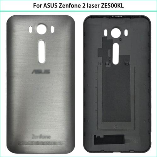 5.5" For ASUS Zenfone 2 laser ZE500KL Plastic Battery Back Cover Door Door Rear Housing Case Cover Replace Parts Repair