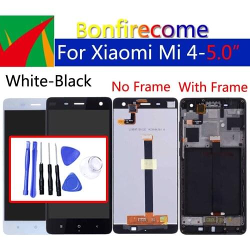 5.0" Display For Xiaomi Mi 4 Mi4 LCD Touch Screen Digitizer With Frame Original Replacement For Xiaomi Mi 4 Display Assembly