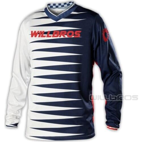 Motocross Racing GP Jersey Joker ATV UTV MTB Bike Offroad Long Sleeve Willbros Mountain Bicycle Cycling Summer T-shirt Mens