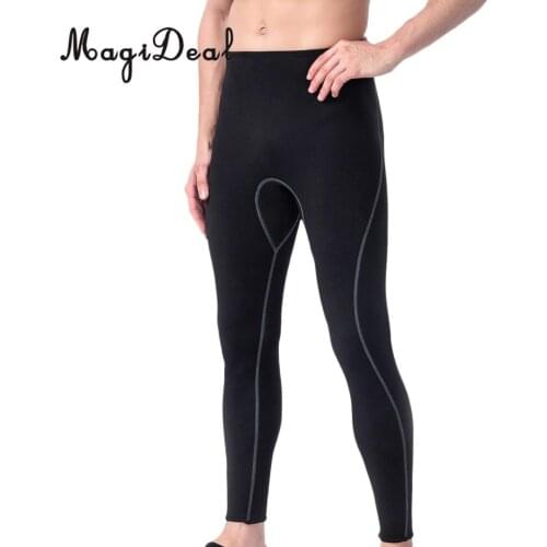 Wetsuit Winter Warm Men Neoprene Stretch Long Pants for Scuba Diving Kayaking Surfing Snorkeling Spearfishing Paddling Swimming
