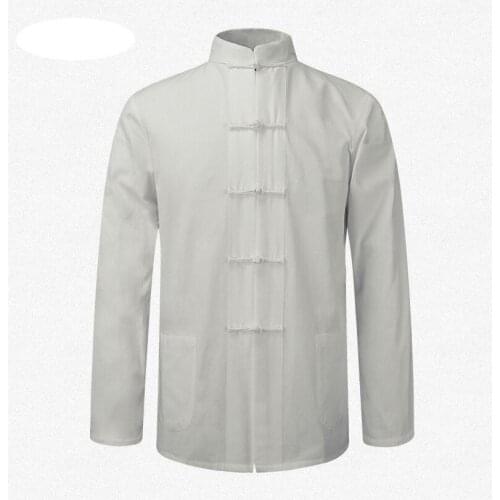 Chinese national costume for men tang suit Cotton fluid tops garment kung fu suits for men blouse shirt hanfu kungfu uniform