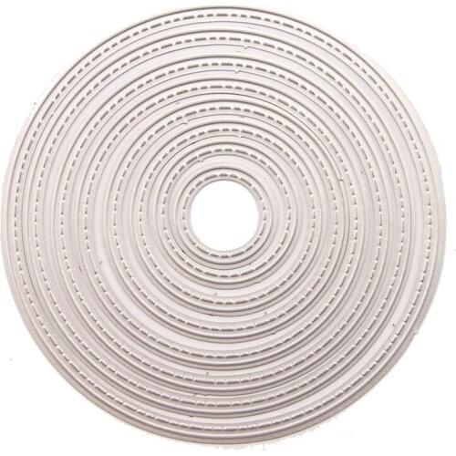 Circle Frame Decoration Card Metal Cutting Die Stamping Die Scrapbook Scrapbook Paper Process Template DIY