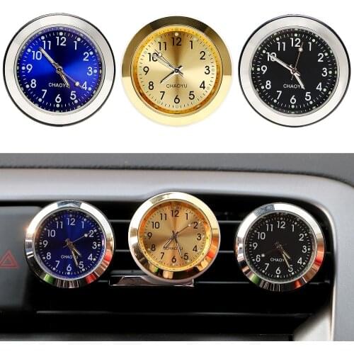 LEEPEE Luminous Ornament Car Air Freshener Car Clock Air Conditioner Clip Aromatherapy Interior Accessories Auto Outlet Perfume