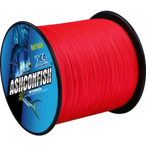 4 Strands thread saltwater line wire 2 4 6 8 80 100LBS Red color not faded braided line fishing 0.06 0.08 0.1 0.23 0.3 0.55mm