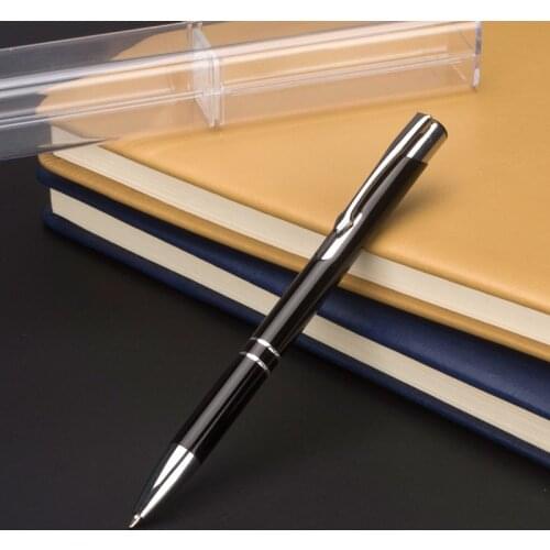 1pcs/lot Metal ballpoint pen school pen for writing ballpoint pen core office stationery gift box