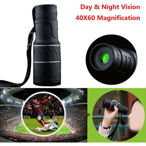 40x60 Monocular Telescope Panda Day Lowlight night vision HD Optical Monocular Hunting Camping Hiking Outdoor Telescope
