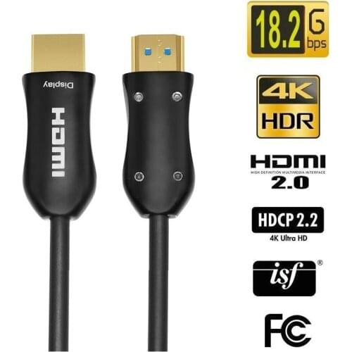 Langtek Fiber Optic AOC HDMI Cable 18.6G 4K 60Hz 4:4:4 HDMI 2.0 HDR 2m 5m 10m 15m 20m 25m 30m 35m 40m