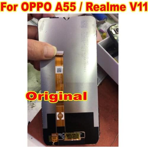 Original Best Working LCD Display Touch Panel Screen Digitizer Assembly For OPPO A55 5G Realme V11 Glass Sensor Phone Pantalla