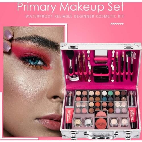 Professional Multifunctional Makeup Gift Full Set Eyeshadow Lip Gloss Lipstick Concealer Eyebrow Pencil Eyeliner Cosmetic Tools