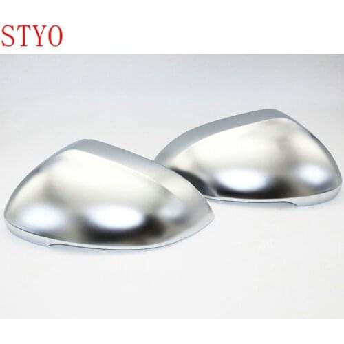STYO 2pcs Car Side Rear View Rearview Mirror Caps Cover without lane change Trim For Passat B8 2017 2018