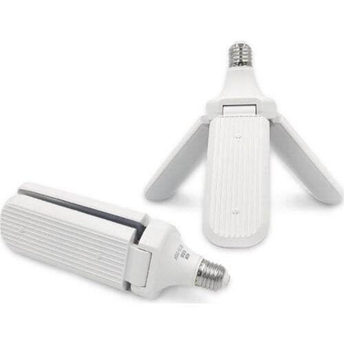 LED Bulb 45W E27 Home Energy Saving High Brightness Pendant Light 110V 220V 30W 60W Foldable Fan Blade Adjustable Angle