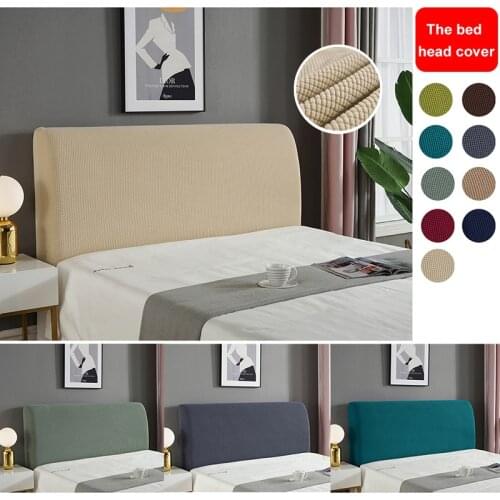 Knitted Corn Kernels All-inclusive Bed Head Cover 10 Color Bed Head Back Protection Dust Cover Headboard Cover For Home