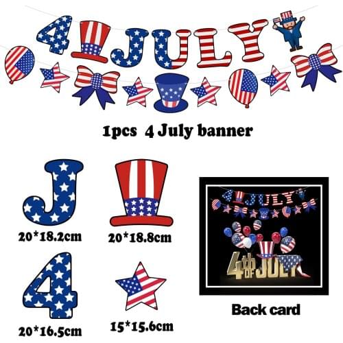 Independence Day Balloon Garland Patriotic Balloons 4th July Banner Hanging Swirl Decor for US National Day Party Decorations