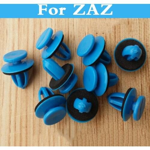 50pcs Plastic Rivets Car Bumper Fender Blue Fasteners For Zaz 1105 Dana Forza Tavria 1103 Slavuta Nova Sens Vida Chance 1102