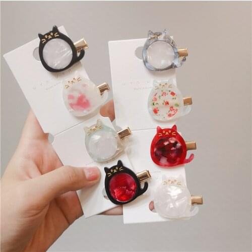 Cute Girls Cartoon Totoro Hair Clip For Women Fashion New Cat Acetate Hairpins Barrettes Classic Hair Pin Hair Accessories