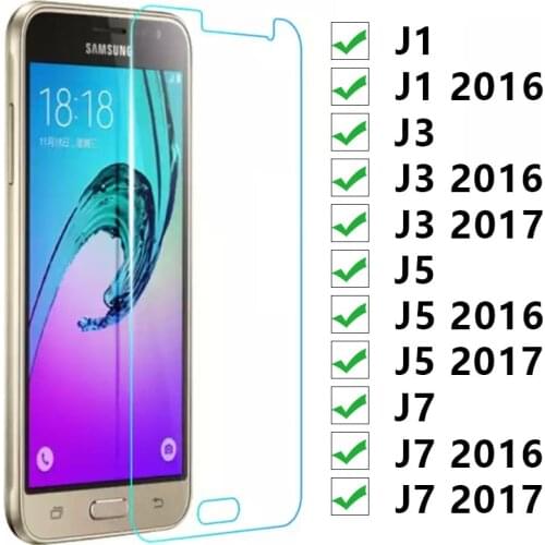 Protective Glass For Samsung J1 J3 J5 J7 2016 2017 Tempered Glas On The Galaxy J 1 3 5 7 1j 3j 5j 7j 6 Screen Protector Film 9h