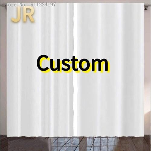 Customized Blackout Window Curtains With Your Own Image Satin Curtains For Living Room Bedroom Home Decor With Hooks 1 Panels