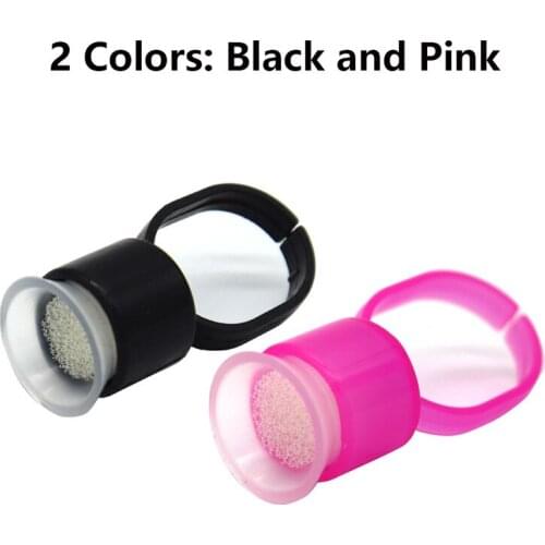 100pcs Tattoo Supply Ring Cups Tools Microblading Pigment Holder Permanent Makeup Disposable Tattoo Ink Cups With Sponge