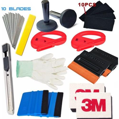 14pcs 3M Felt Squeegee Decals Sticker Vinyl Film Installation Car Wrap Applicator Tool