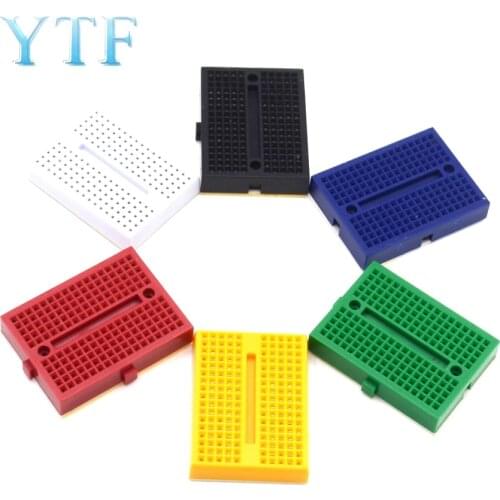 6pcs SYB-170 Mini Solderless Prototype Experiment Test Breadboard 170 Tie-points 35*47*8.5mm