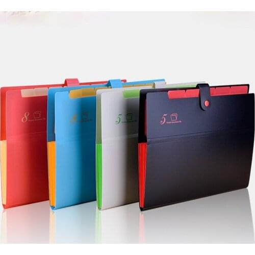8 Grids File Folder Organ Bag A4 Organizer Box Document Folder Case Multi-function Storage Finishing School Office Supplies