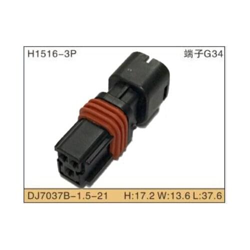 Free shipping 3 Pin Female Wiring Waterproof Electrical Connector Auto housing plug