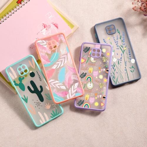 Flower Case For Xiaomi Redmi Note 9 Case Luxury Camera Lens Protection Fundas Redmi Note9 Pro 9A 9S 9C NFC Redmi9A Cover Capa