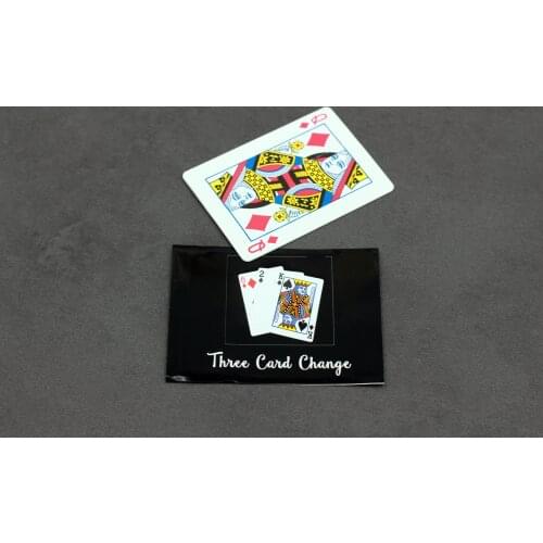 Three Card Change Playing Cards Poker Close Up Street Illusion Mentalism Kid Child Puzzle Toy Magia Magic Tricks props Gimmick