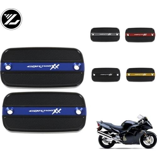 CNC Motorcycle Master Cylinder Front Brake Fuel Reservoir Cover Tank Cap For HONDA CBR1100XX 1997-2004-2002 2003 1998 99 2000