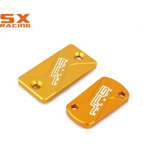 Motorcycle Front and Rear Brake Reservoir Cap Cover For SUZUKI RM125 RM250 2004-2008 RMZ250 2004-2016 RMZ450 05-16 RMX450Z 10-15