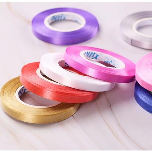 1Pcs 5mm*10m Balloons Ribbons Happy Wedding Birthday Party Festival Supplies Crafts Ribbon Balloons Accessories