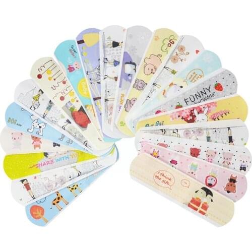 Cartoon Band-aids Water Proof Breathable Cushion Adhesive Hemostasis Band Bandage Sticker First Medical Plaster Aid Gauzes S2J6