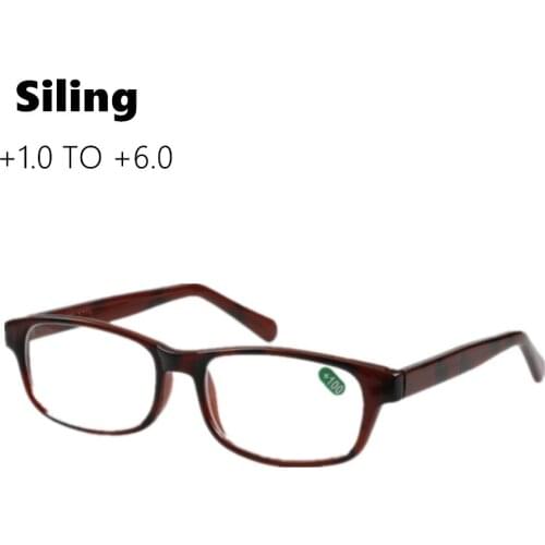 Men Reading Glasses Clear Glass Lens Presbyopia Eyeglasses Magnifying Unisex Elderly Readers Glasses With Case +1.00 To +6.00