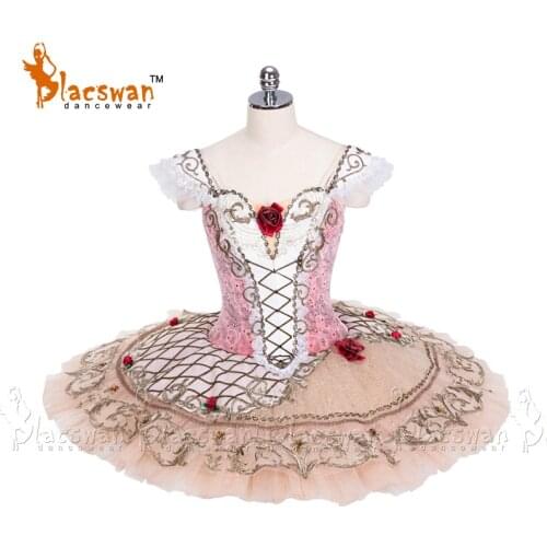 Pink Coppelia Swanilda Costume Coppelia Doll Ballet Competition Costumes Paquita Custom Ballet Tutu Pancake Tutu Child BT686