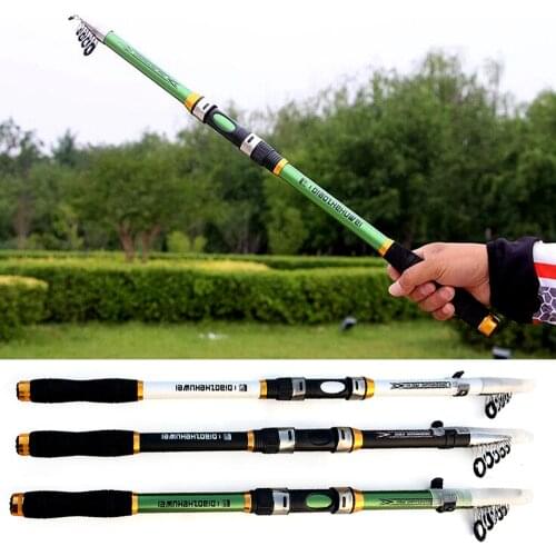 GHOTDA Spinning Rod Telescopic Sea Rod 3.6M 3.0M 2.7M 2.4M 2.1M Portable Hard Fishing Rod Pole Green/White/Black