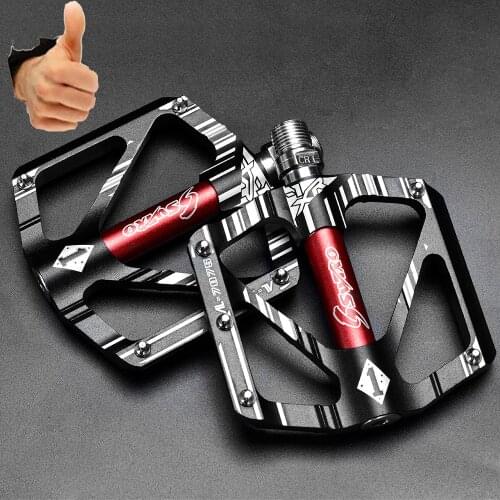 SWTXO Ultralight 3 Bearings Pedal Bicycle Bike Pedal Anti-slip Footboard Bearing Quick Release Aluminum Alloy Bike Accessories