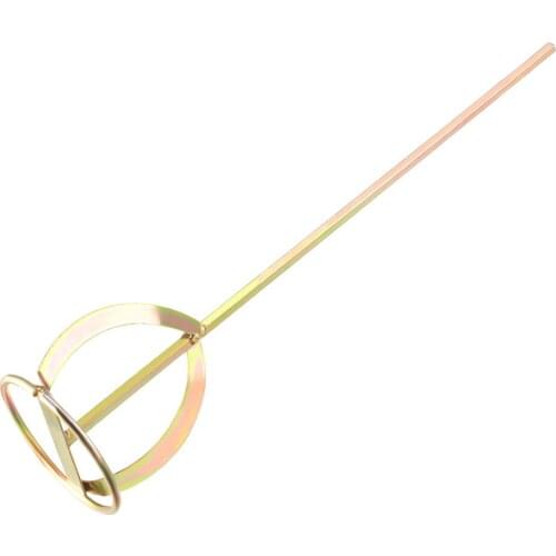 Uxcell Paint Mud Mixer 100mm Dia. 500mm Long Cement Compound Drywall Tool for Electric Drill Hex Shank Carbon Steel