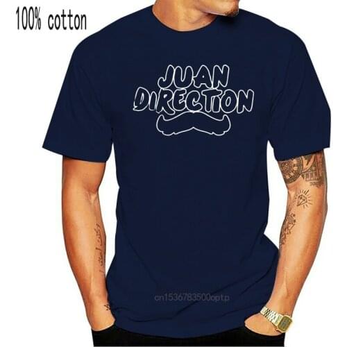 Juan Direction Mustache Funny One Direction Parody Popular Fun Music Mens Tshirt
