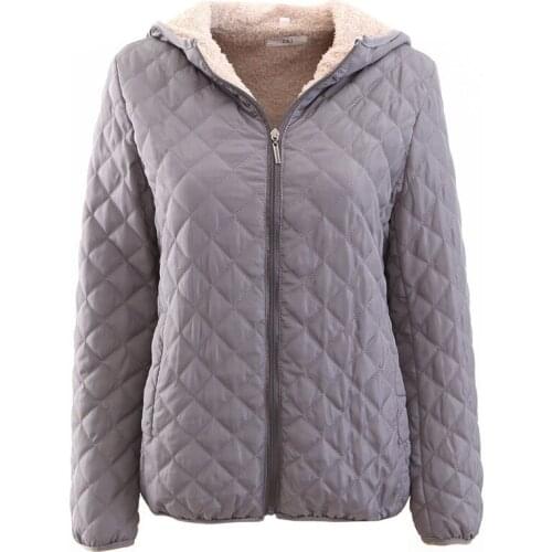 Basic Cotton Womens 2019 New Short Hooded Cotton Jacket Autumn Winter Warm Jacket Ladies Parker Coat Mother Loaded A608