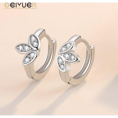 925 Sterling Silver Leaf Earrings for Women Simple Trendy Drop Ear Studs Pendant Ear Jewelry Bridal Accessories 2021 Girl Gift