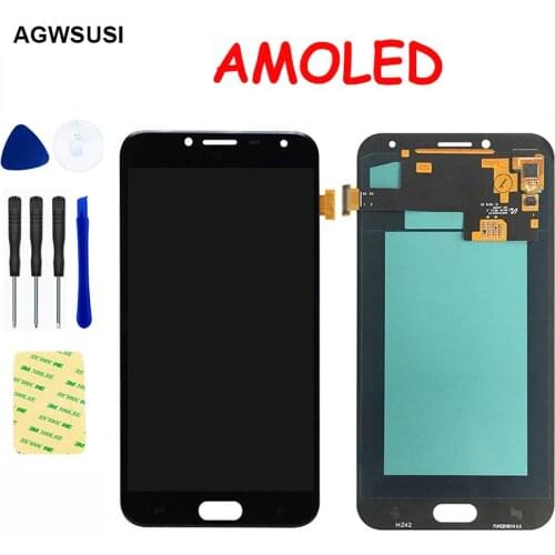 AMOLED LCD For Samsung Galaxy J4 2018 J400 SM- J400H J400M J400G J400FN J400F LCD Display Touch Screen Digitizer Glass Assembly